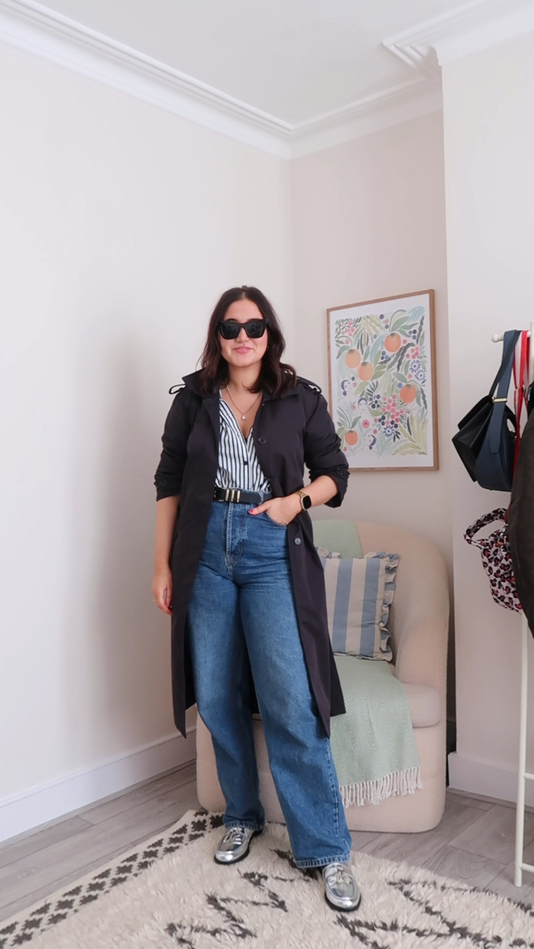 An easy city midsize outfit idea 

Shirt is Tesco (18) 
Jeans are Topshop (12) 
Jacket is BlueVanilla (L) 

Spring outfit / striped shirt / midsize outfit ideas / midsize fashion / midsize style 

#LTKstyletip #LTKVideo #LTKmidsize