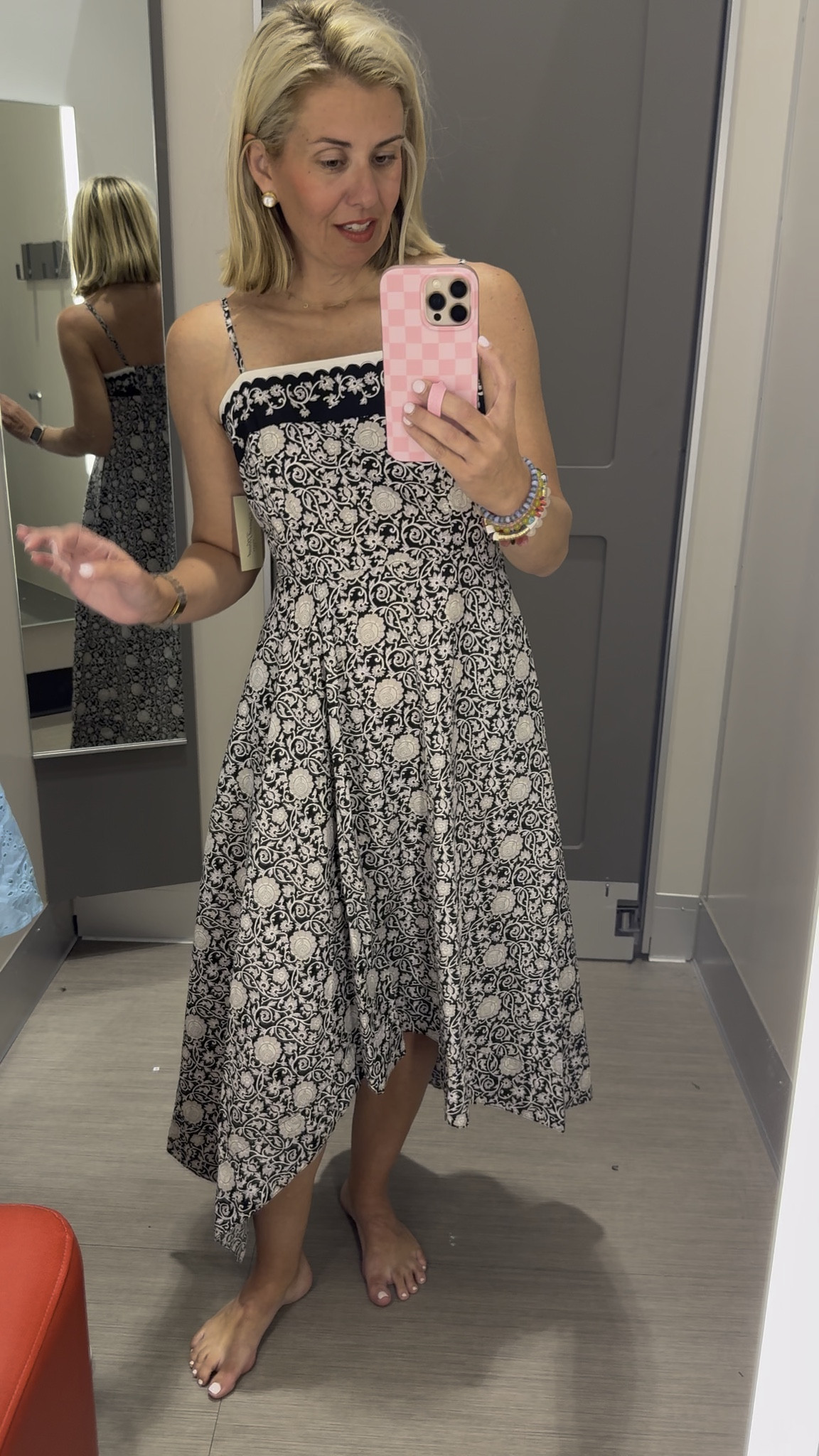 I’ve had this dress for a while and it’s finally online and on sale! Is this not so cute? I’m wearing a small. ￼
Use code mixandmatchmadness for 10% off at Loopy *Use code Catherine20 for 20% off my bracelets

#LTKdayinmylife #LTKSaleAlert #LTKOver40