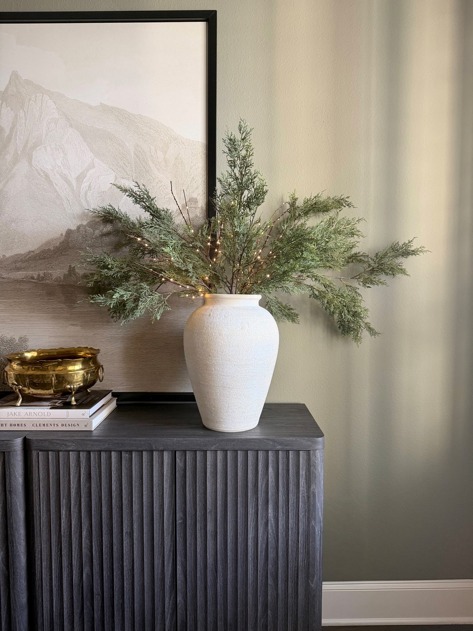 My favorite winter combination! These cedar stems are from Target and fairy light branches are from Amazon! They are a match made in heaven - perfect to keep out from November to February! 

#LTKHoliday #LTKSeasonal #LTKHome