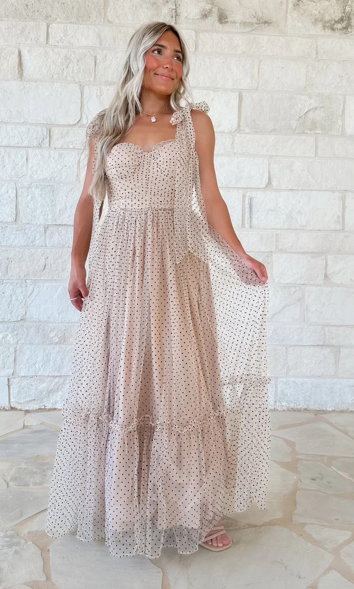 The Best Moment Polka Dot Tiered Midi | CK Squared Boutique
