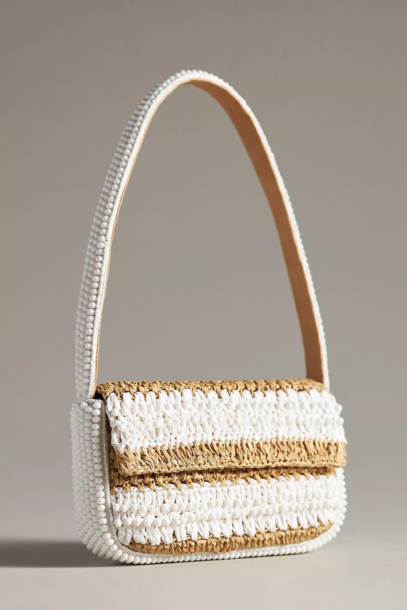 The Fiona Beaded Bag: White Idyllic Edition | Anthropologie (US)