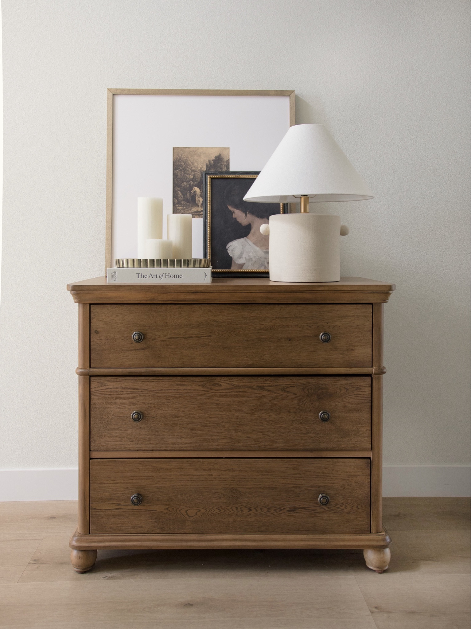 This target three drawer dresser is finally back in stock in aged oak and in black! It’s the perfect size to use as a taller stand, we have this in the three drawer and six drawer and nightstand version and love all of them!! it’s been sold out for months and finally restocked today  

#LTKHome #LTKStyleTip