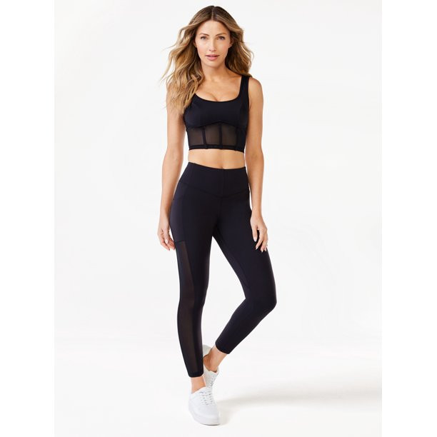 Sofia Active Women's High Waist Corset Leggings, 25" - Walmart.com | Walmart (US)