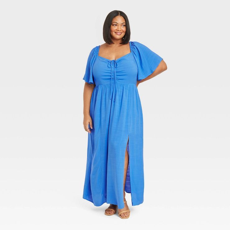 Women's Flutter Sleeve Sweetheart Dress - Ava & Viv™ | Target