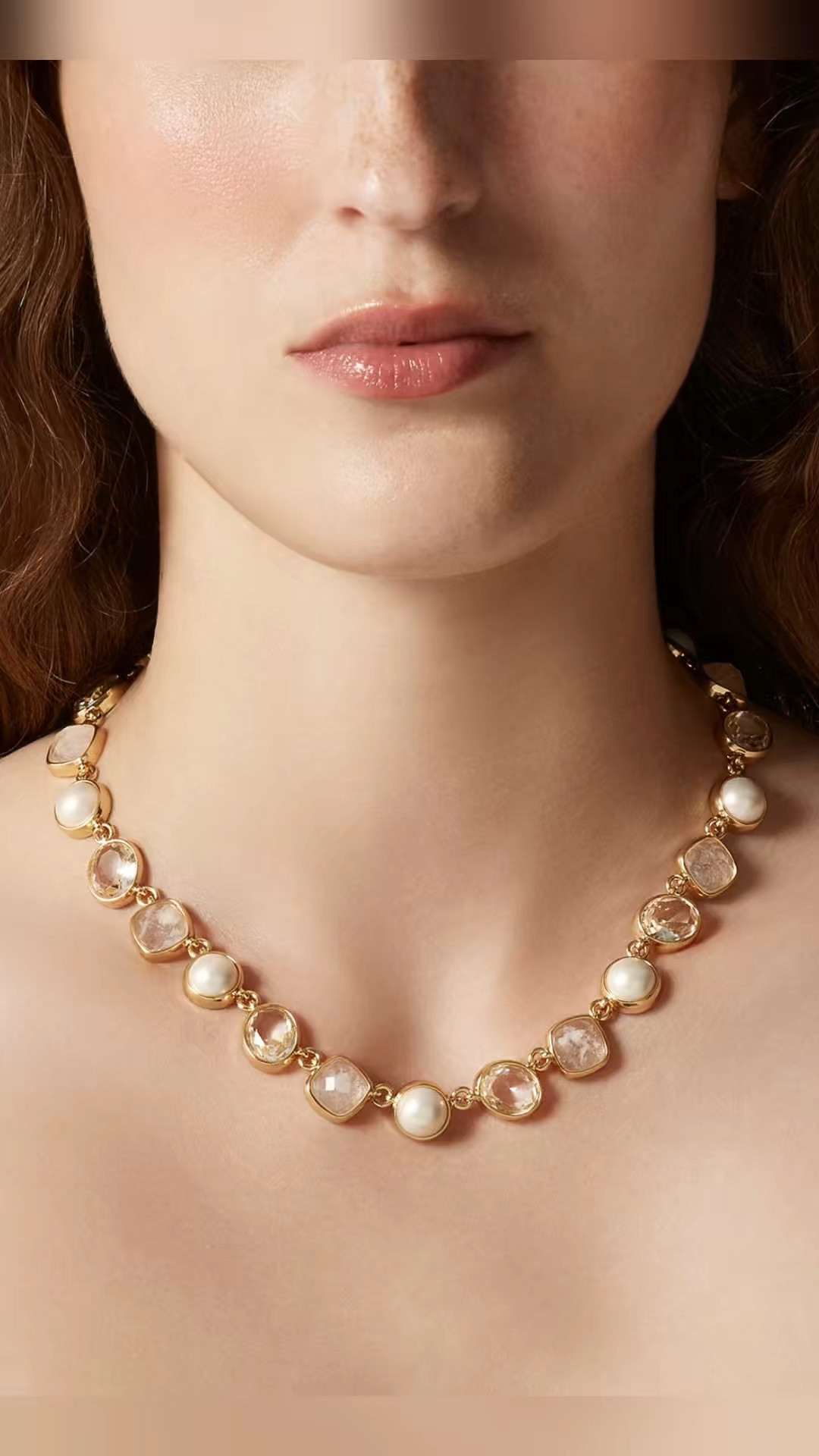 Pearl and stone station necklace
Crystal
30% OFF Event 

#LTKStyleTip #LTKSaleAlert #LTKGiftGuide