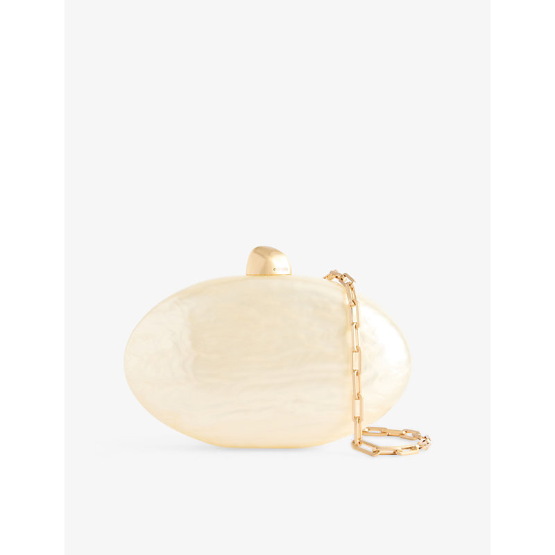 Cult Gaia Womens Ivory Eviana Acrylic Clutch | Selfridges