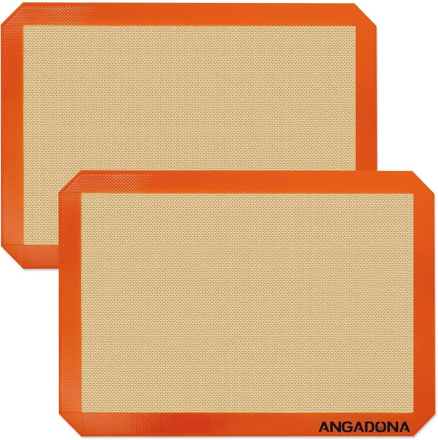 Silicone Baking Mat Sheets Set, Easy Clean &Non-Stick Food Grade Reusable Baking Mat, 2 Half Shee... | Amazon (US)