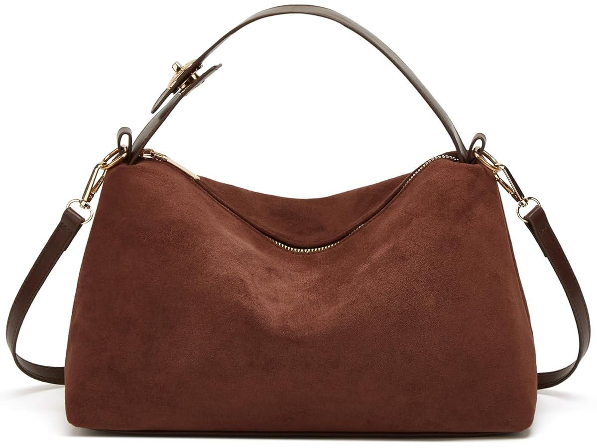 2025 Trendy Faux Suede Pillow Bag Retro Shoulder Bag Fall Winter Versatile Commuter Crossbody Tot... | Amazon (US)