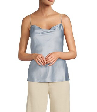 Lila Silk Cowl Neck Cami Tank | Dillard's