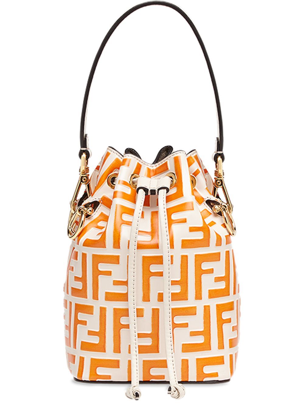 Fendi Mon Tresor mini bucket bag - White | FarFetch Global