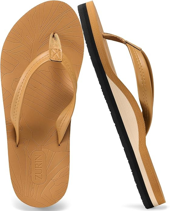 ZURIN Flip Flops for Women with Arch Support, Women Flip Flops Sandals with Yoga Mat Cushion, Sum... | Amazon (US)