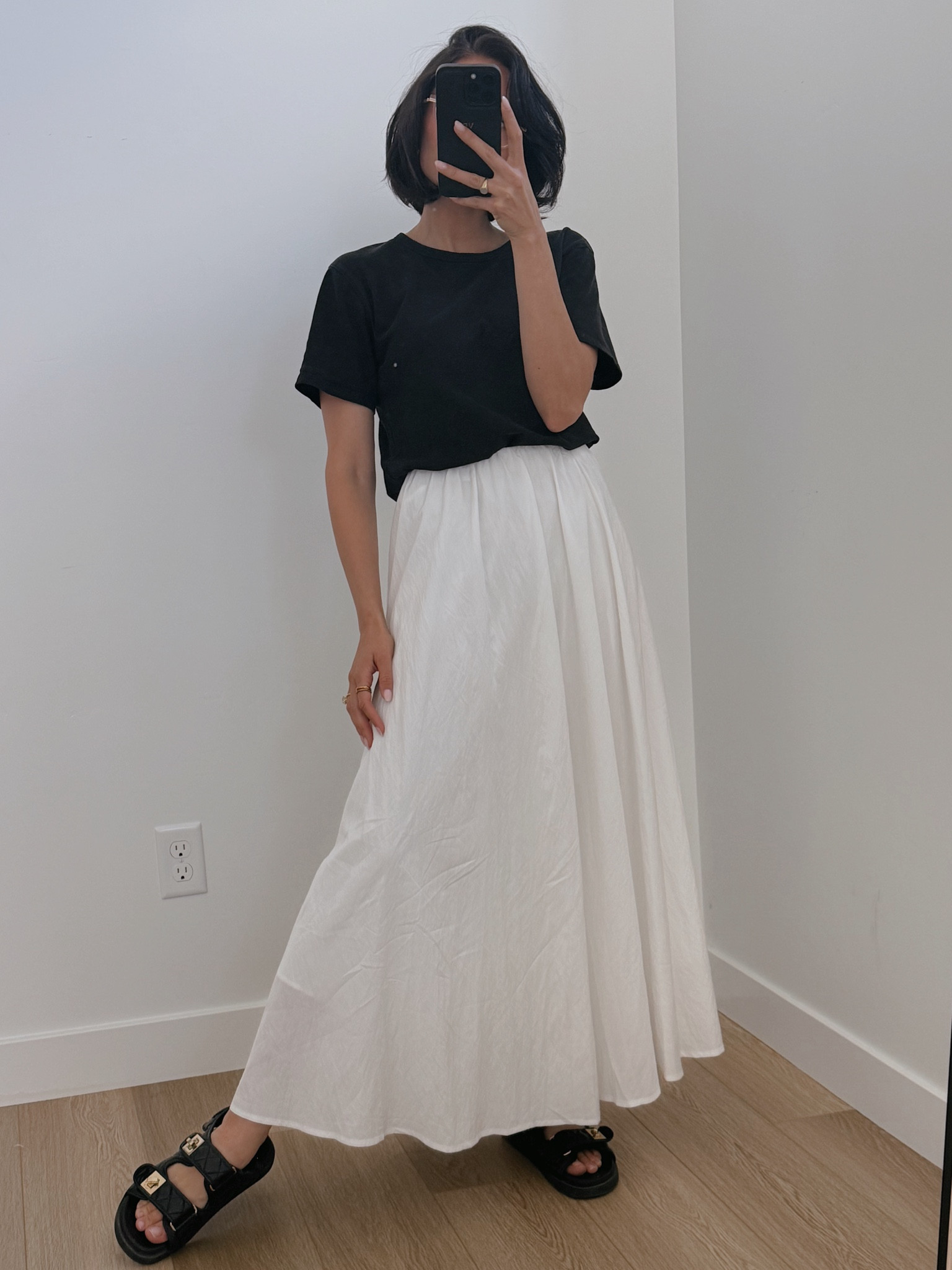 Summer outfit🤍

Wearing a size xs in men’s shirt
Small in skirt 

#LTKStyleTip #LTKFindsUnder100