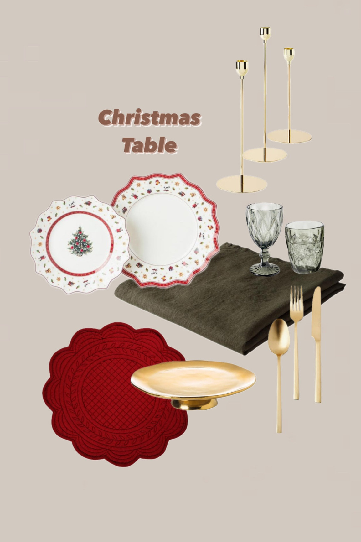 Christmas table 

#LTKHoliday #LTKhome