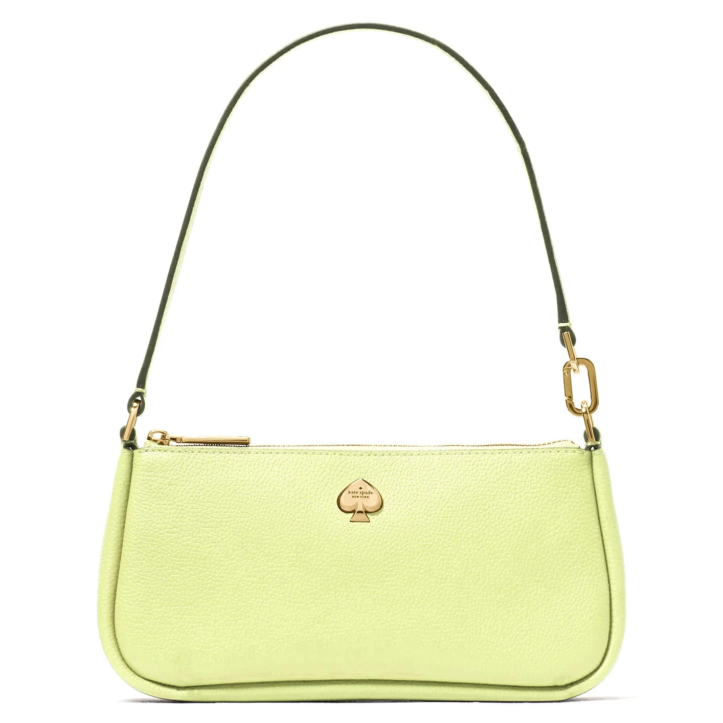 Kate Spade New York Women's Kayla Small Pebbled Leather Top Zip Convertible Wristlet (Lime Slush)... | Walmart (US)