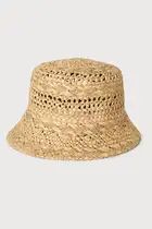 Inca Tan Woven Straw Bucket Hat | Lulus (US)