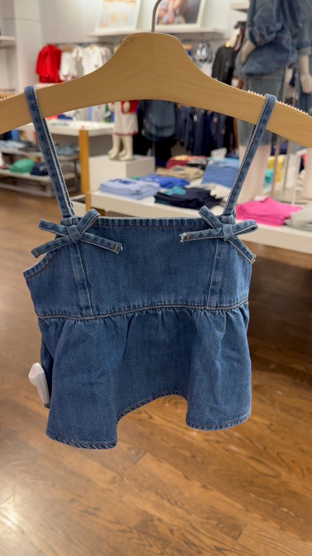 Love this denim bow top for girls! 

#LTKSaleAlert #LTKKids #LTKFamily