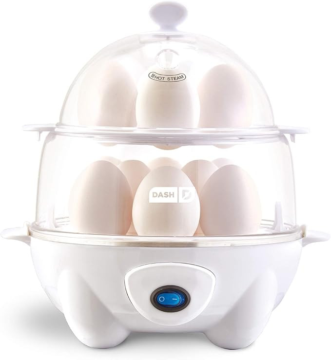Dash Deluxe Rapid Egg Cooker for Hard Boiled, Poached, Scrambled Eggs, Omelets, Steamed Vegetable... | Amazon (US)