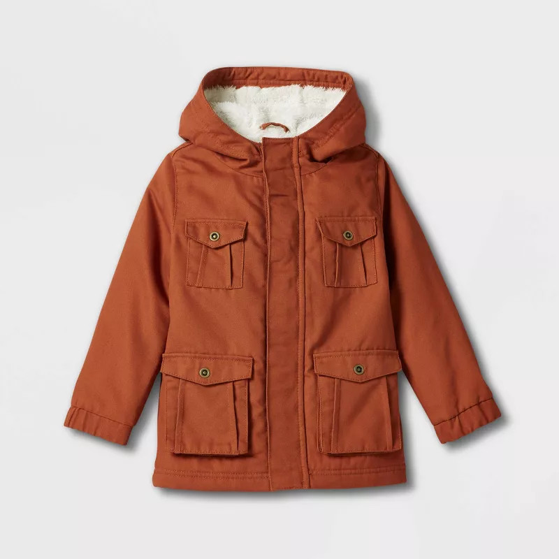 Baby Long Sleeve Jacket - Cat & Jack™ Orange | Target