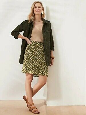 BANANA REPUBLIC Women's Flippy Fit-and-Flare Skirt Size XS TALL Muir Green | eBay US