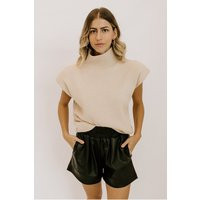 Annaliese Knit Turtleneck - Beige - S / Beige | THELIFESTYLEDCO