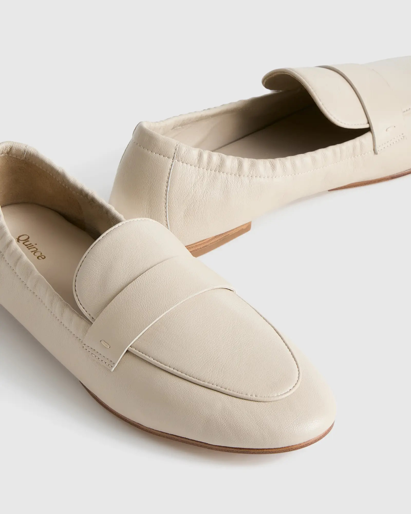 Italian Leather Soft Loafer in Almond | Quince