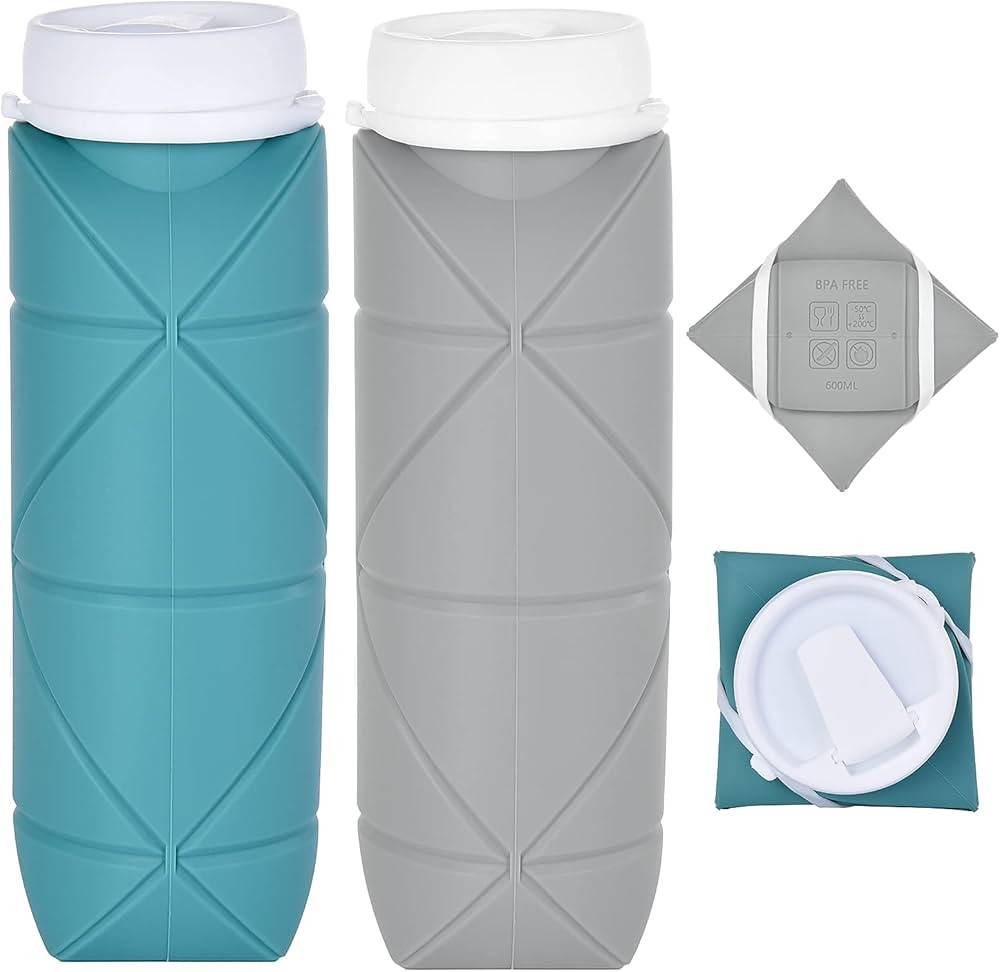 SPECIAL MADE Collapsible Water Bottle Leakproof Valve BPA Free Silicone Foldable Water Bottle for... | Amazon (US)