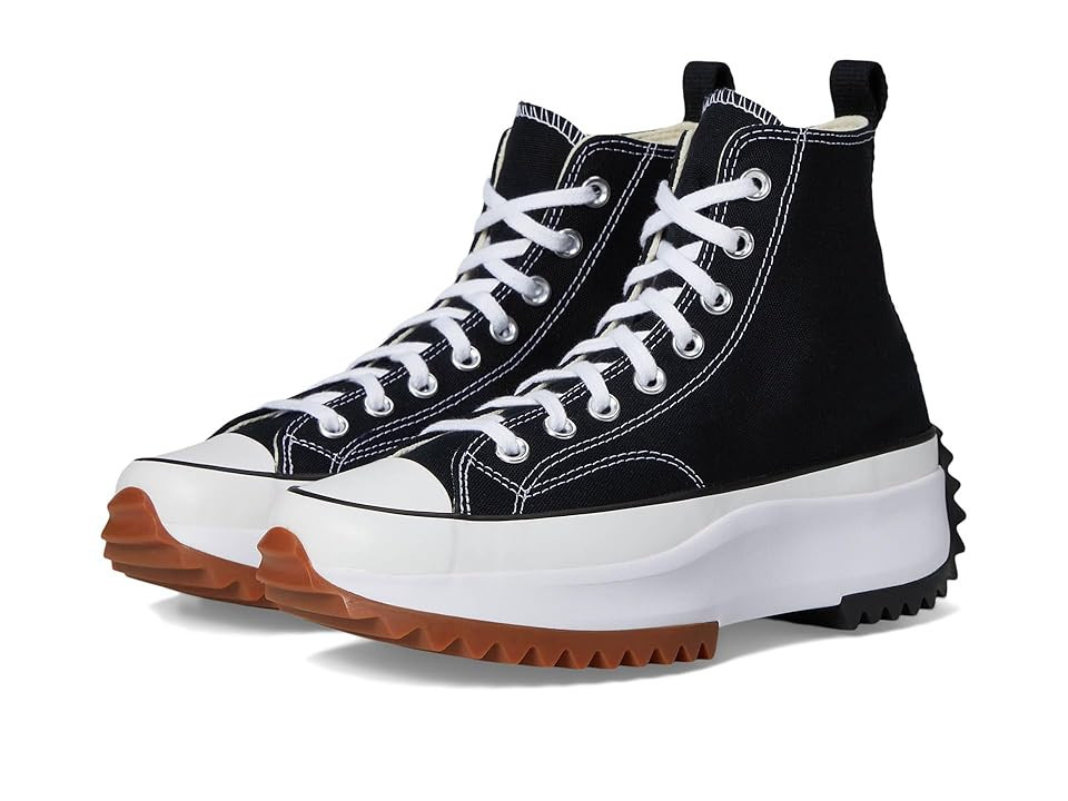 Converse Run Star Hike Canvas Platform Lace-up Boots Black/White/Gum : Men's 12 - Women's 13.5 Medium | Zappos