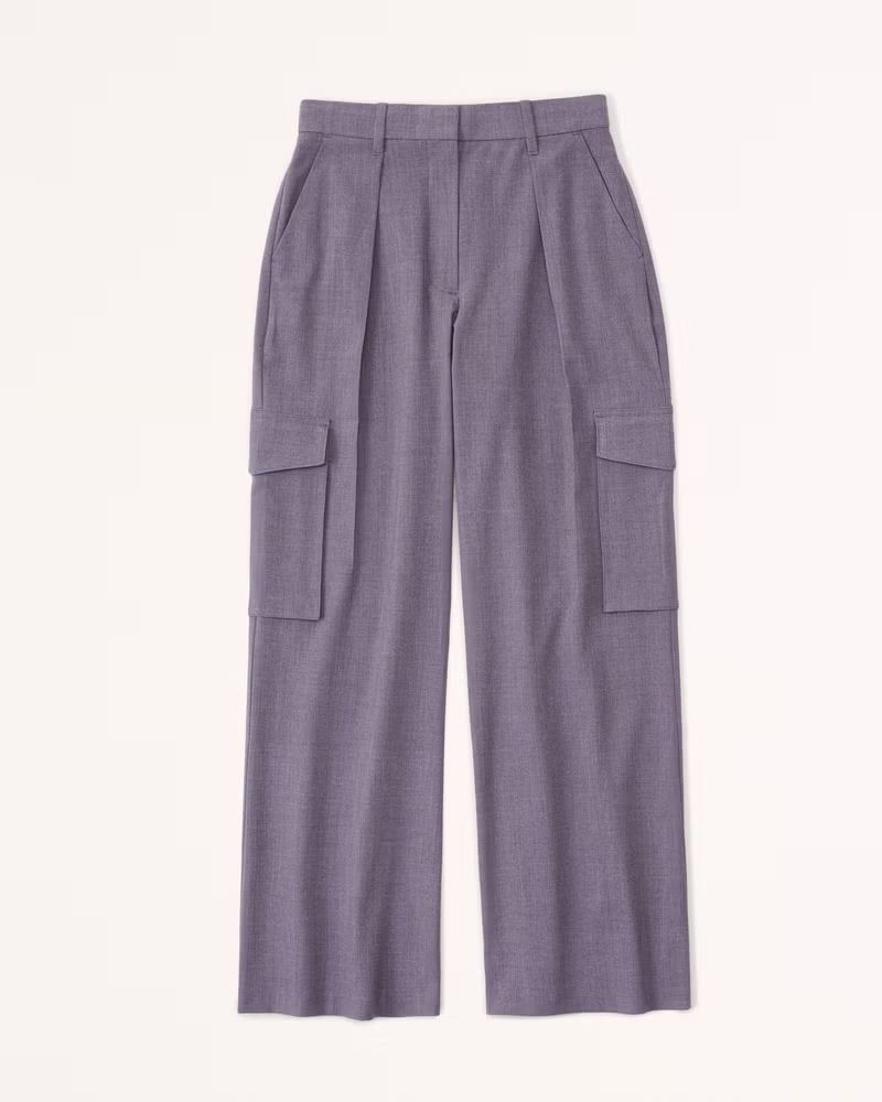 Tailored Utility Wide Leg Pant | Abercrombie & Fitch (US)