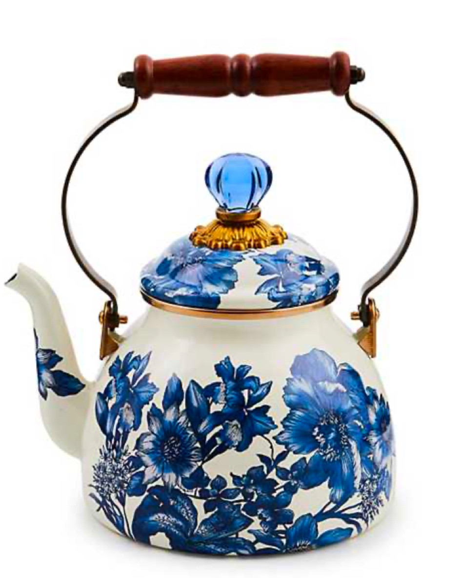 I really love the latest collection of tea kettles from Mackenzie Childs! In addition to the classic checks (and so many color combos), they’ve added so many other patterns. I chose this blue and white floral for Maine, I think it will be amazing with our Burgandy red Lacanche range and the painted delft backsplash! Check out the choices. I love the birds perched on top of some along with the butterflies, and the leopard pattern is so good too! 

#LTKGiftGuide #LTKHome #LTKStyleTip