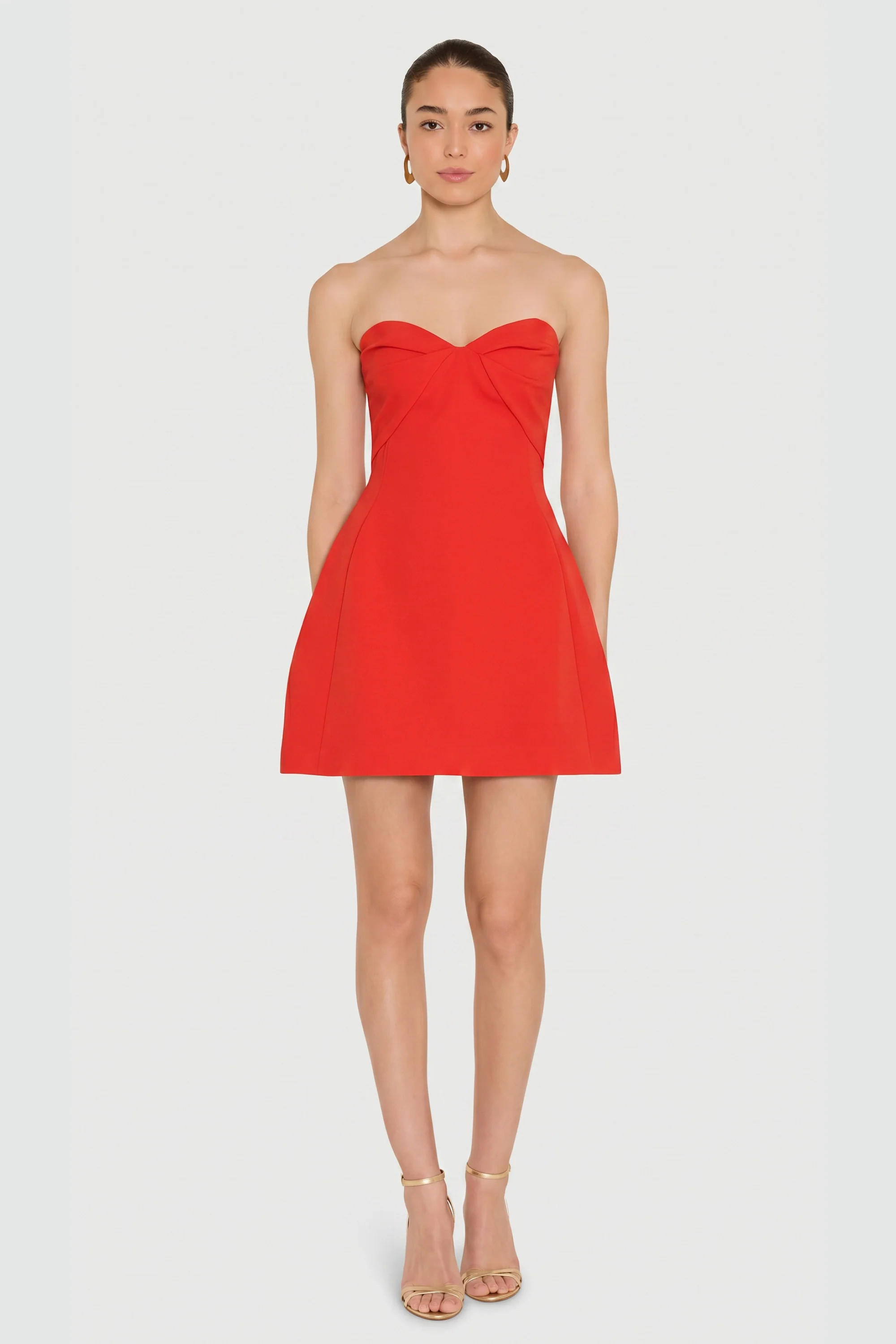 Rachelle Dress in Crimson - Strapless Red Mini Dress - Amanda Uprichard | Amanda Uprichard