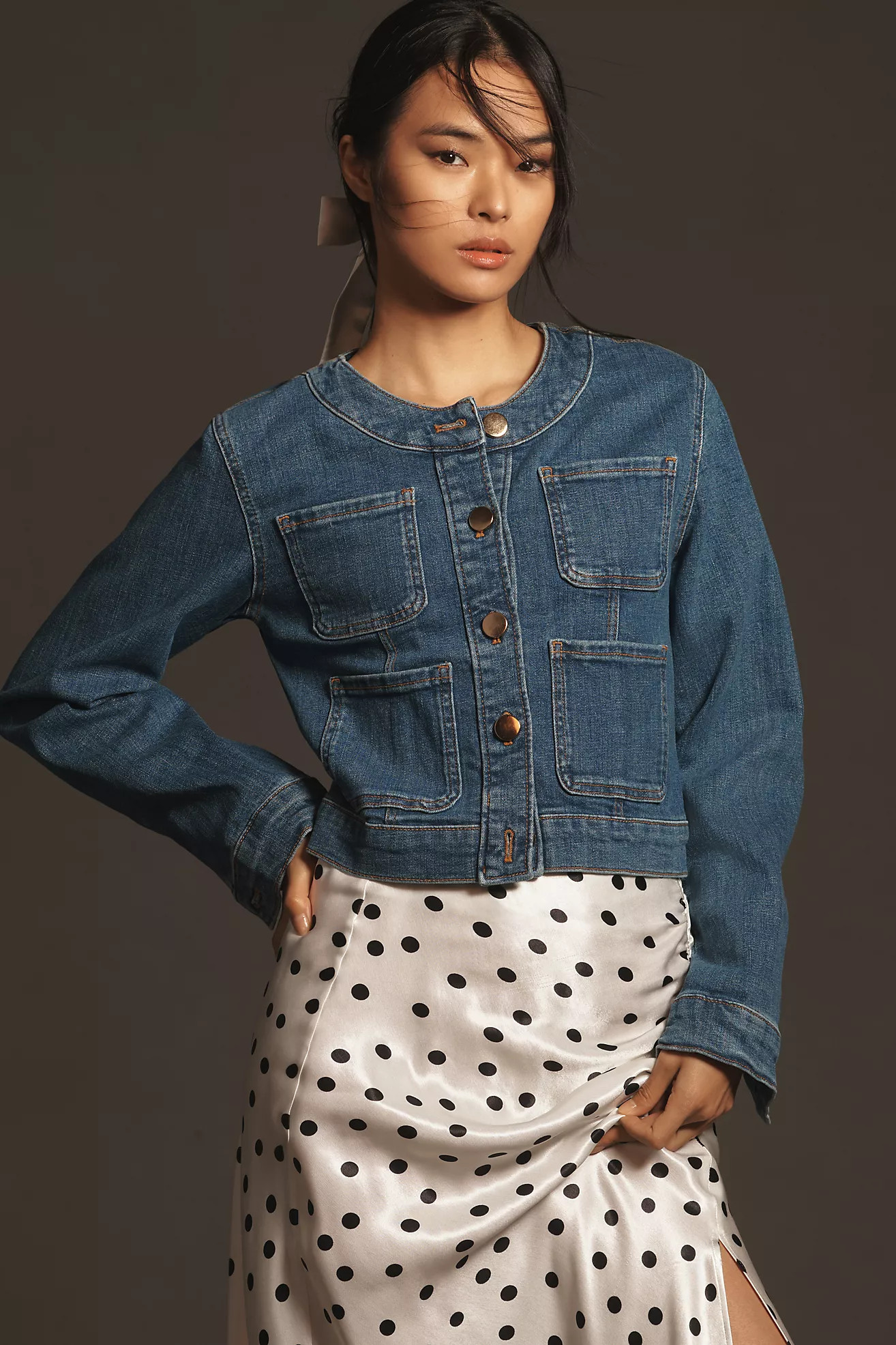Maeve Coco Denim Jacket | Anthropologie (US)
