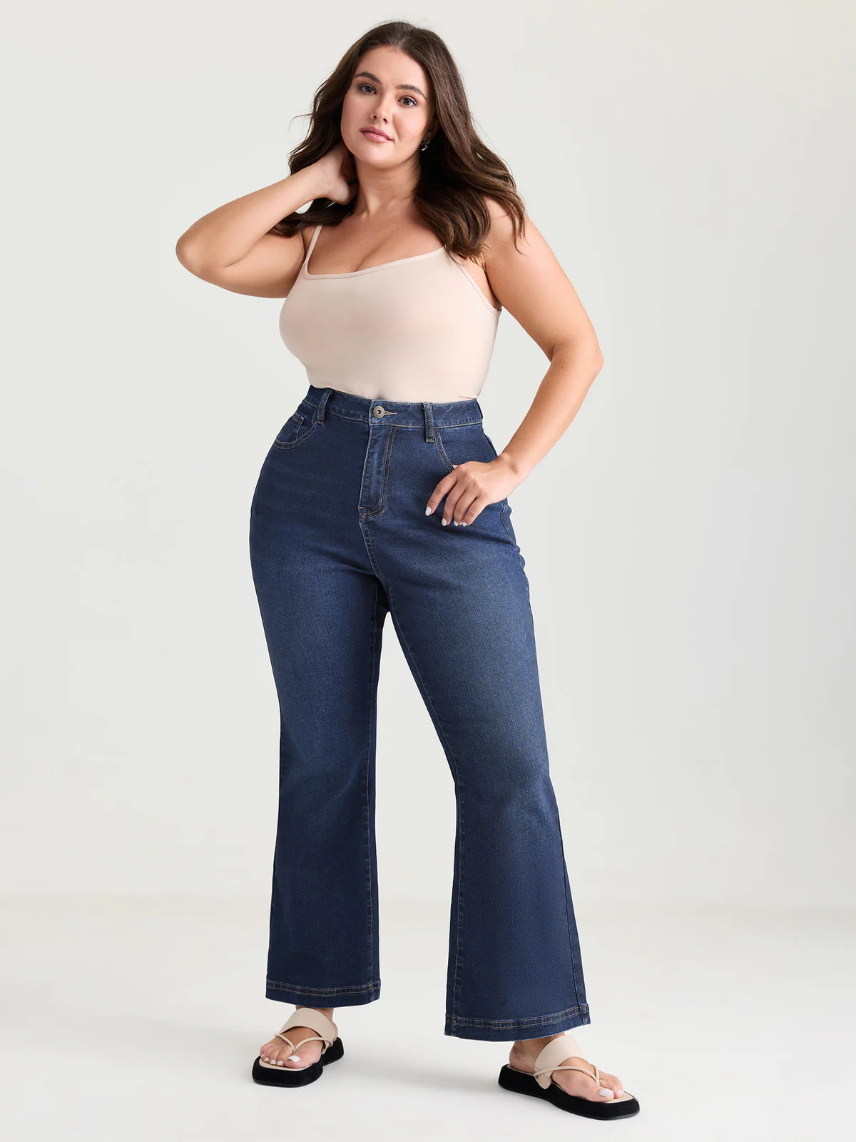 Supersoft High-Rise Flare Jeans | Bloomchic