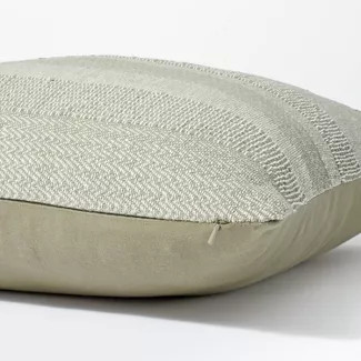 Oversized Cotton Woven Striped Square Throw Pillow - Threshold™ designed with Studio McGee | Target