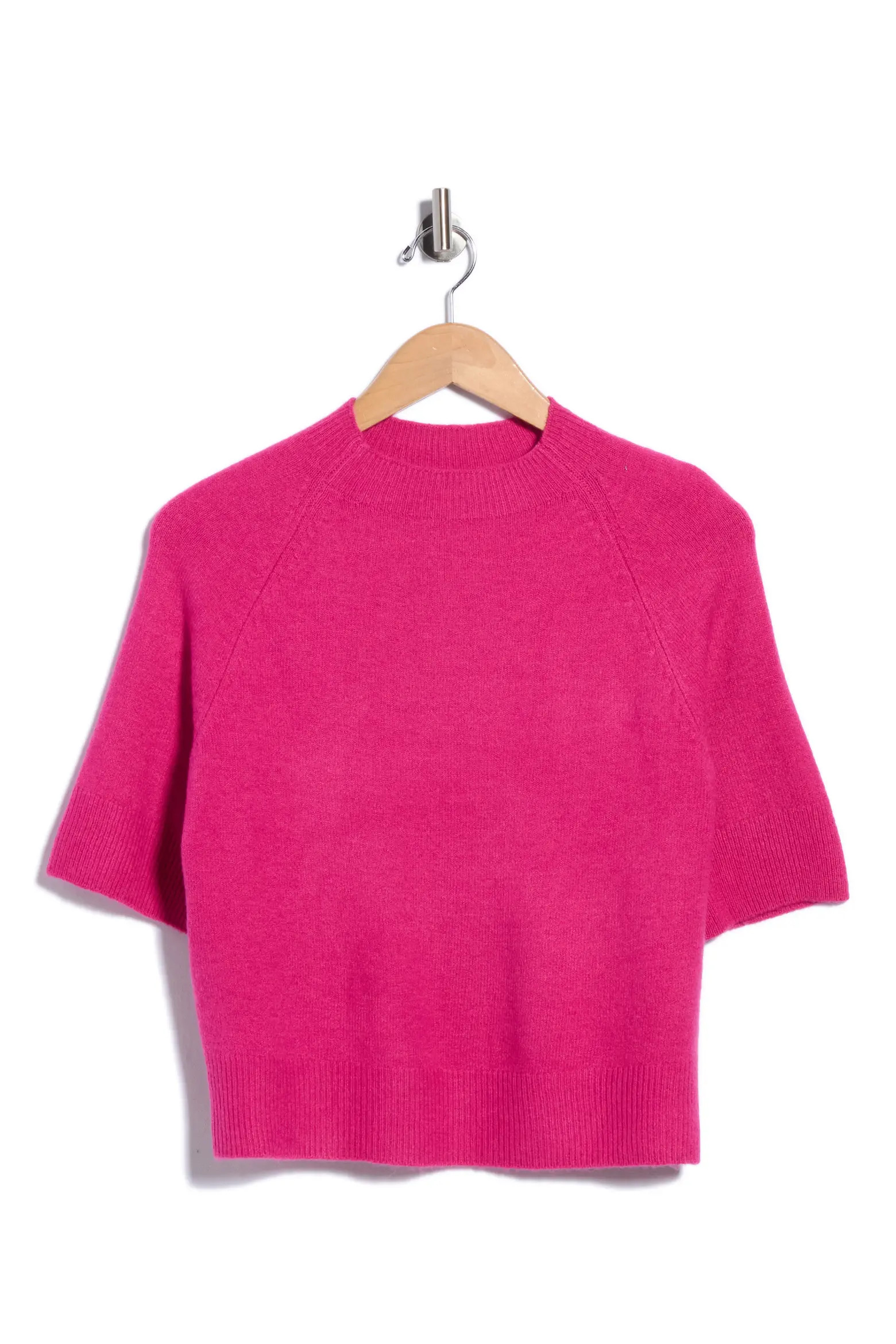 Vince Camuto Crewneck Short Sleeve Sweater in Rich Black at Nordstrom Rack, Size X-Large | Nordstrom Rack