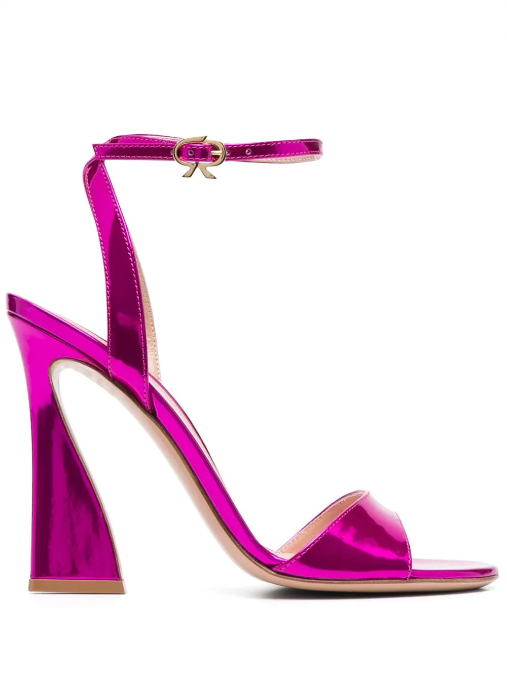 Gianvito Rossi 110mm curved-heel Sandals | Pink | FARFETCH | Farfetch Global