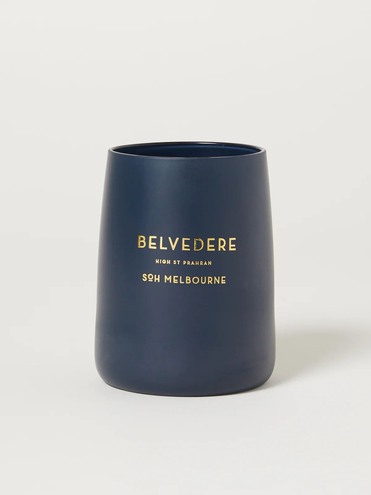 Belvedere Navy Matte Candle | Verishop