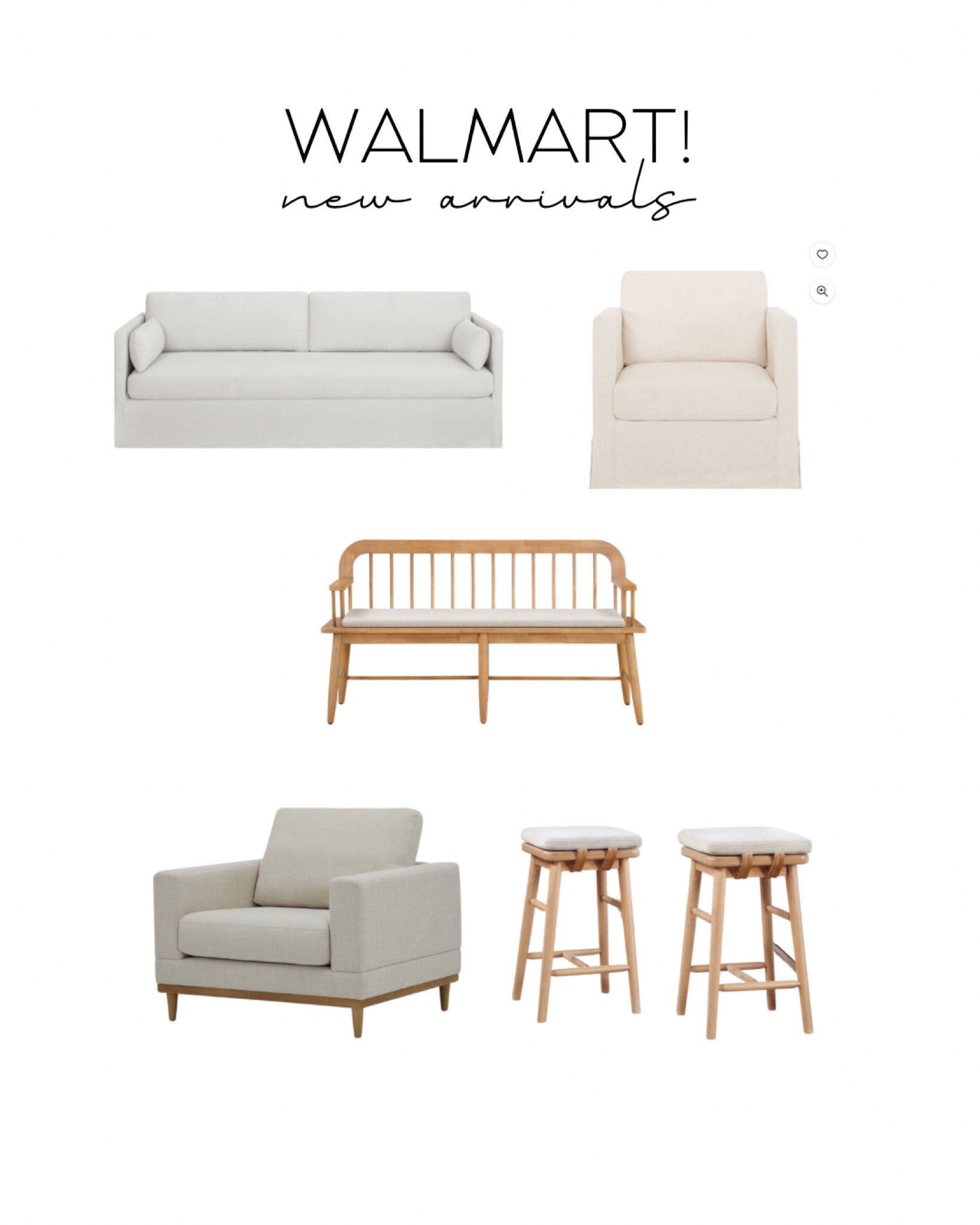Walmart new furniture arrivals 
Accent chair
Counterstool
Sofa

#LTKhome
