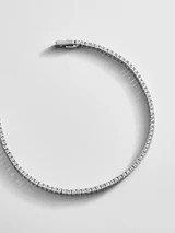 Billie Sterling Silver Tennis Bracelet  - Sterling Silver | BaubleBar