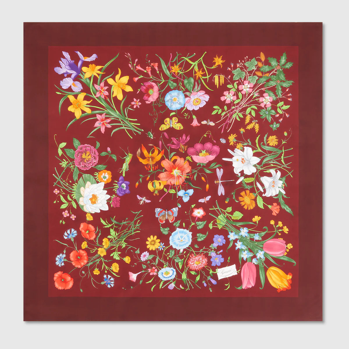 Gucci - Printed silk twill carré | Gucci (US)