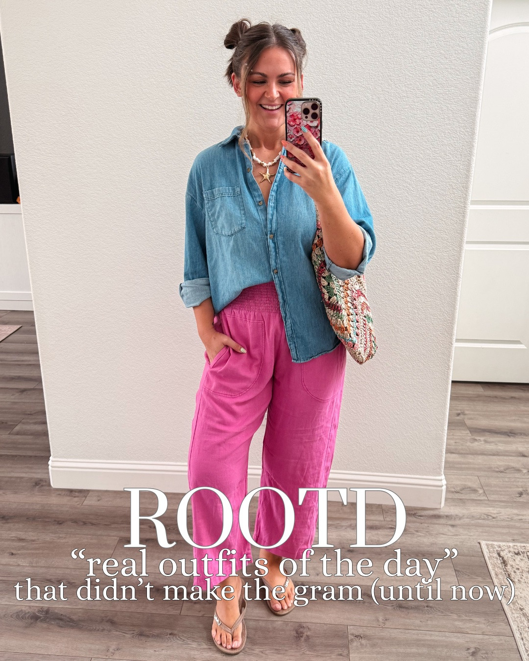 ROOTD (Real Outfits of the Day) that didn't make the gram until now 🤍

A few casual, everyday looks I've been reaching for lately—easy outfits for lounging at home, running errands, and everything in between!

Pink Pants, Large, Denim top, Large Dark green pants, Large White Tank, Large Brown tank, large Tan pants, large Denim jacket, XL Red dress, Large Black Amazon set, Large Blue crochet top, large Jeans, 31R Orange pants, Large, Bra-free tank, Large Pink top, medium (sized down), White jeans, 31R

#LTKootd #LTKSeasonal #LTKMidsize