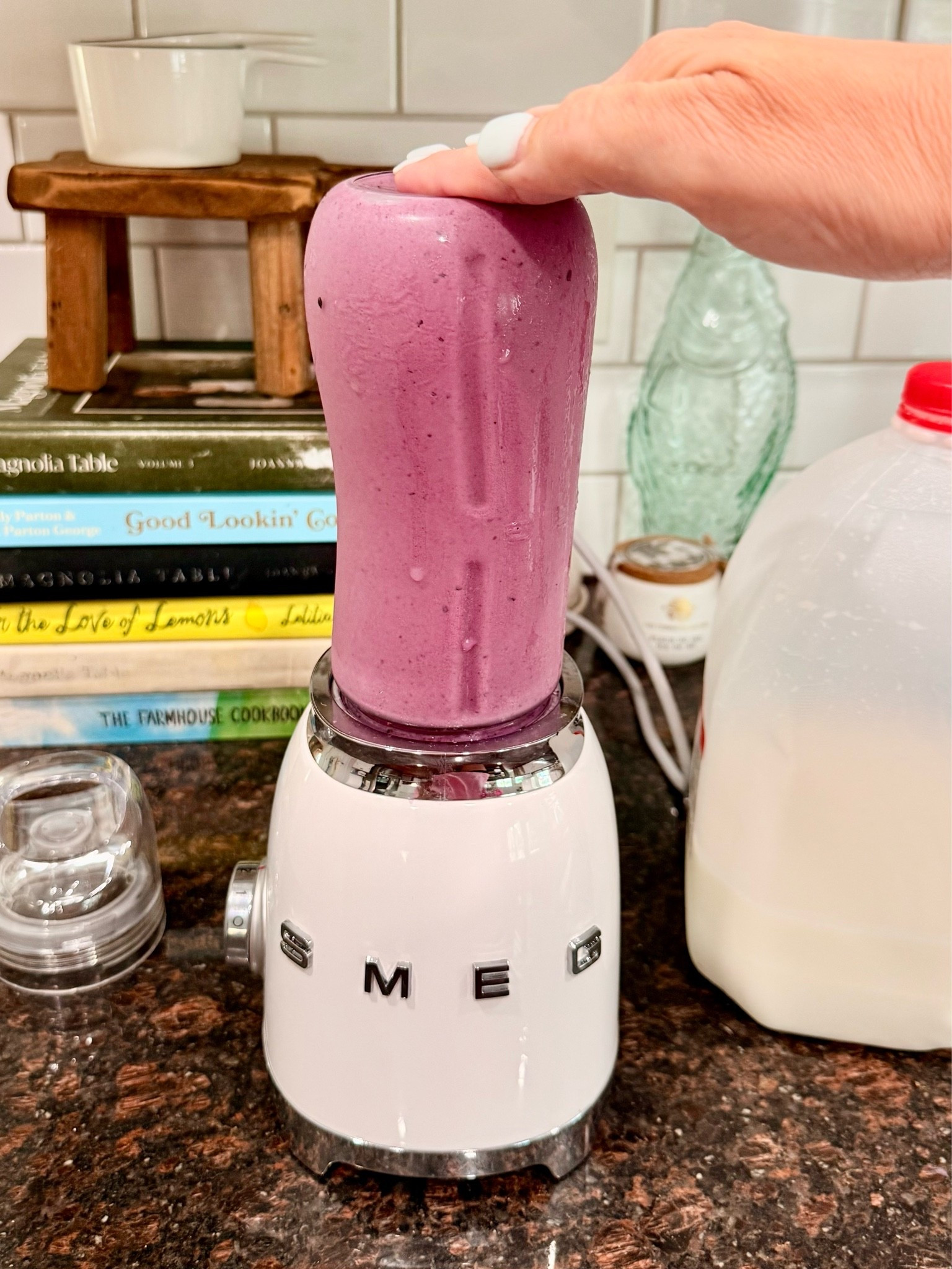 When the preteen starts looking for dinner at 4:00, a protein shake buys me just enough time to make the actual dinner 😂 This little SMEG personal blender makes it so quick and easy, and the cup doubles as a grab-and-go bottle. Linking it here ↓

#LTKfoodie #LTKHome #LTKmomlife
