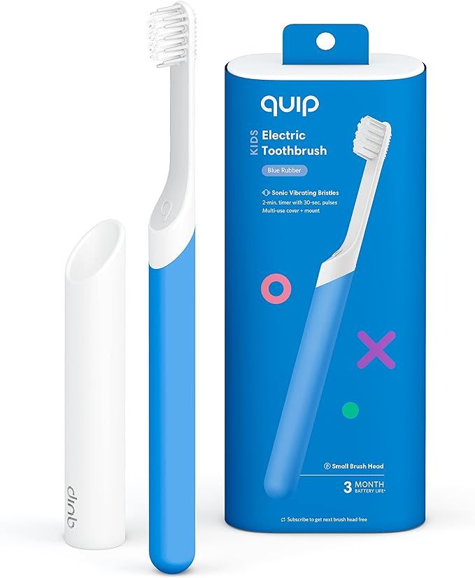 Quip Sonic Toothbrush for Kids - Timed Electric Toothbrush with Small Replaceable Brush Head - So... | Amazon (US)
