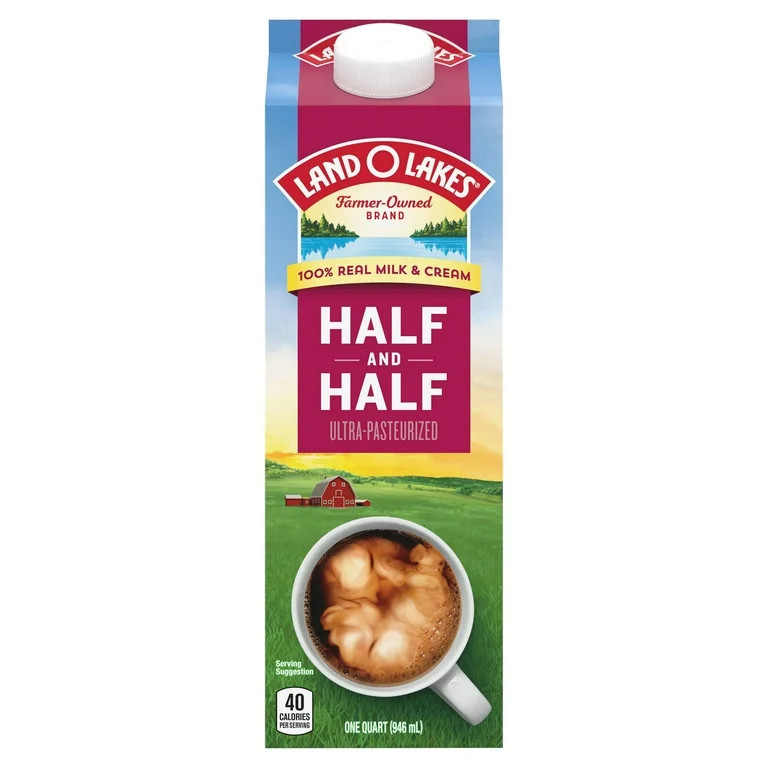 Land O Lakes Traditional Half And Half, 1 Quart | Walmart (US)