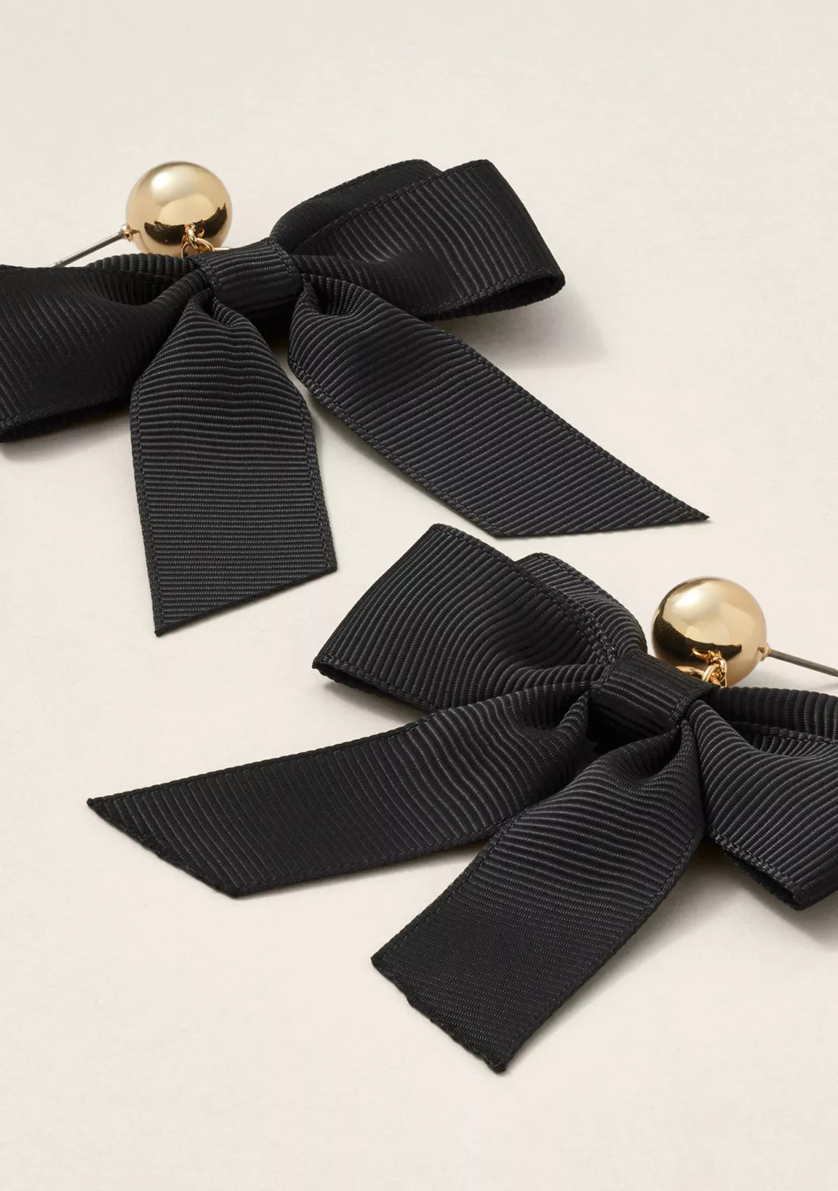 Crown & Ivy™Sewing Down South x Crown & Ivy™ Black Ribbon Bow Earrings | Belk