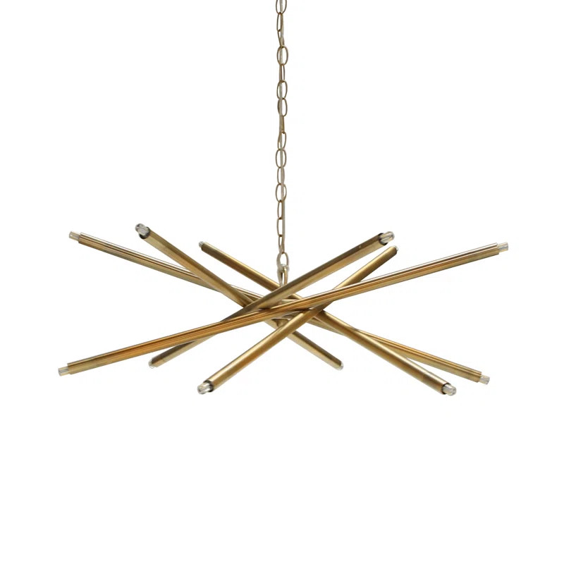 12 - Light Sputnik Modern Linear Chandelier | Wayfair North America