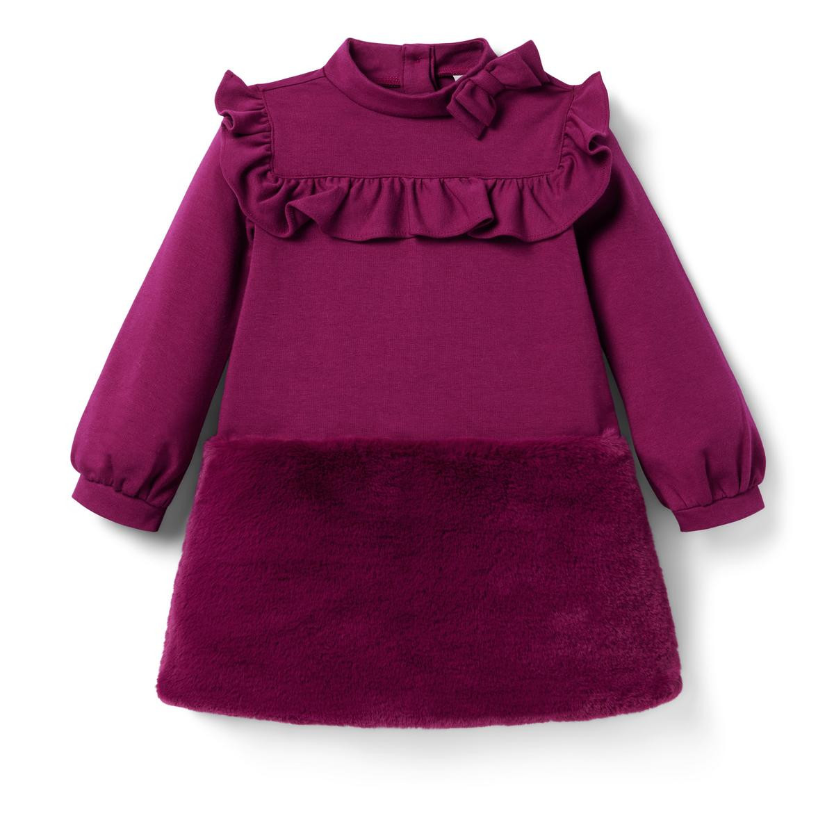 Faux Fur Ponte Dress | Janie and Jack