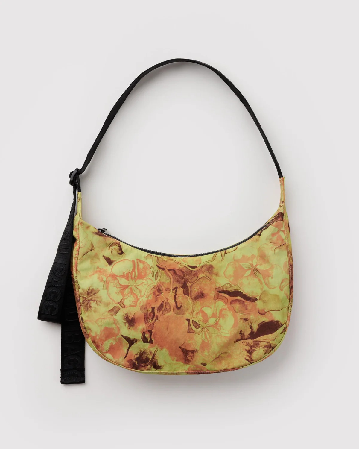 Medium Nylon Crescent Bag Nasturtiums Ruth Asawa - Baggu | BAGGU