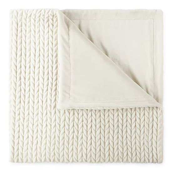 Loom + Forge Chevron  Faux Mink Throw | JCPenney