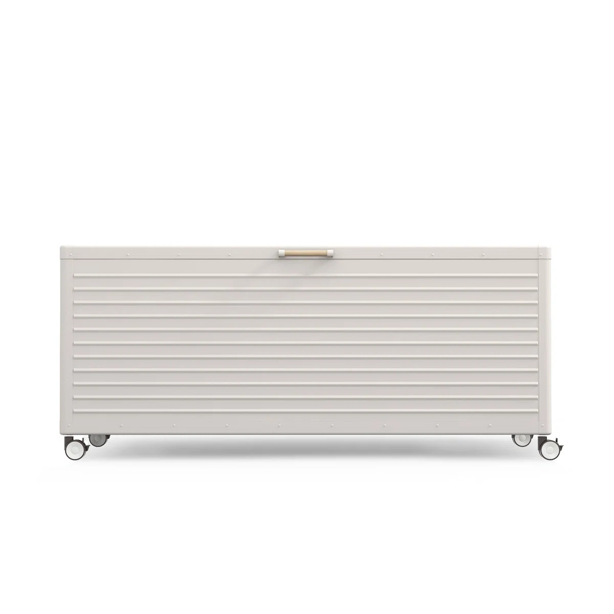 Outdoor Water Resistant Metal Deck Box With Wheels | Wayfair North America