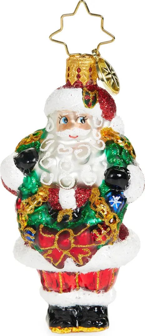 Wreath Wrangler Santa Claus Ornament | Nordstrom